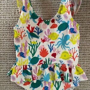 Mini Boden Ruffle Swimsuit - 18-24m